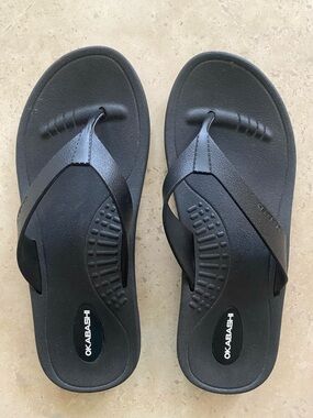 Okabashi Breeze Black Flip Flops